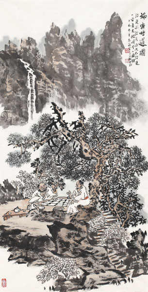 ɽˮҴ֮һ߾滭֮еӱ