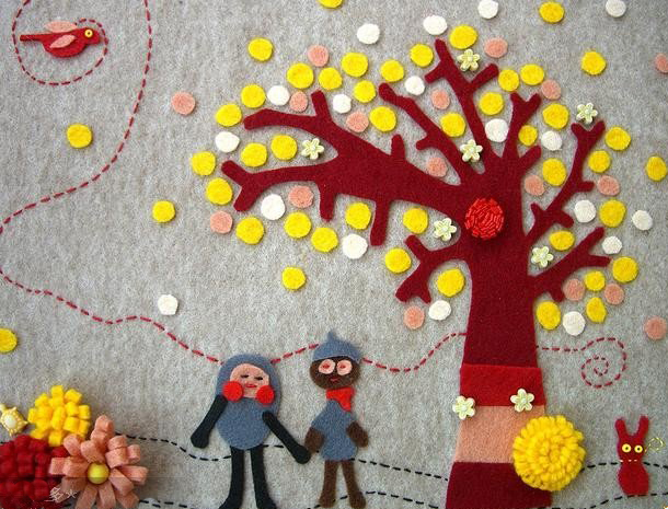 工艺布贴画漫谈