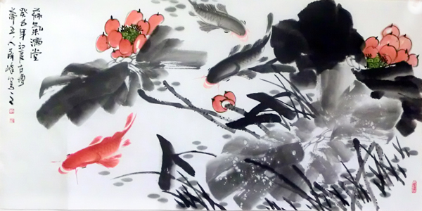 新闻资讯-中原画鱼名家薛峰和他的绘画艺术作品欣赏