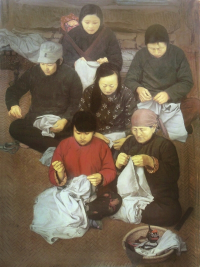 温暖的乡情记忆的风景——当代著名画家丁昆作品欣赏