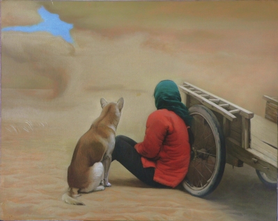 温暖的乡情记忆的风景——当代著名画家丁昆作品欣赏