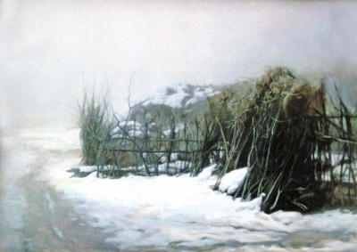 温暖的乡情记忆的风景——当代著名画家丁昆作品欣赏